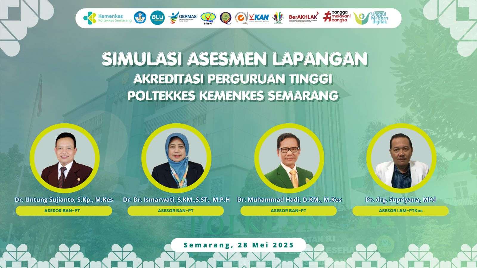 Simulasi Asesmen Lapangan Akreditasi Perguruan Tinggi Poltekkes Kemenkes Semarang